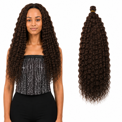 Kuknus Brazilian Bulk Synthetic Braids Hair 20"