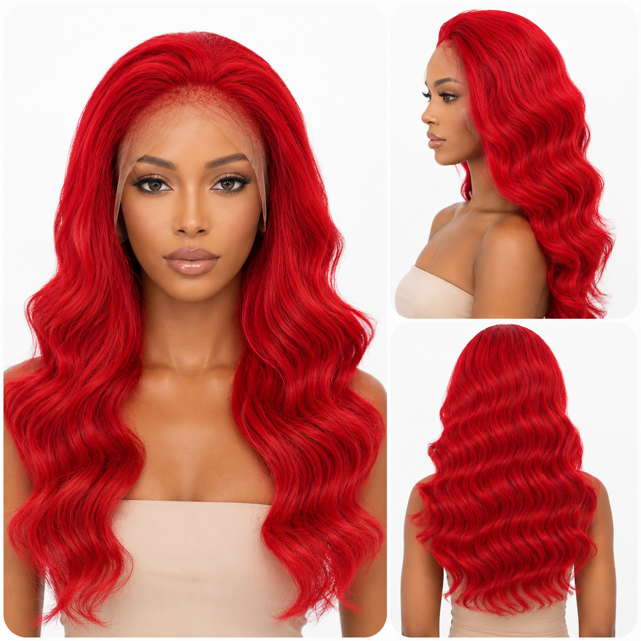 Wiglicious Style Premium Synthetic Honey Front Wig With Natural Baby Hair Line