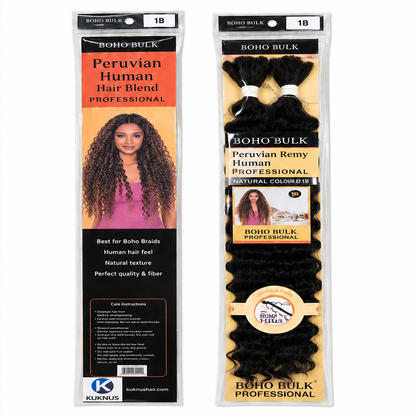 Kuknus Boho Deep Twist Bulk Synthetic Braiding Hair