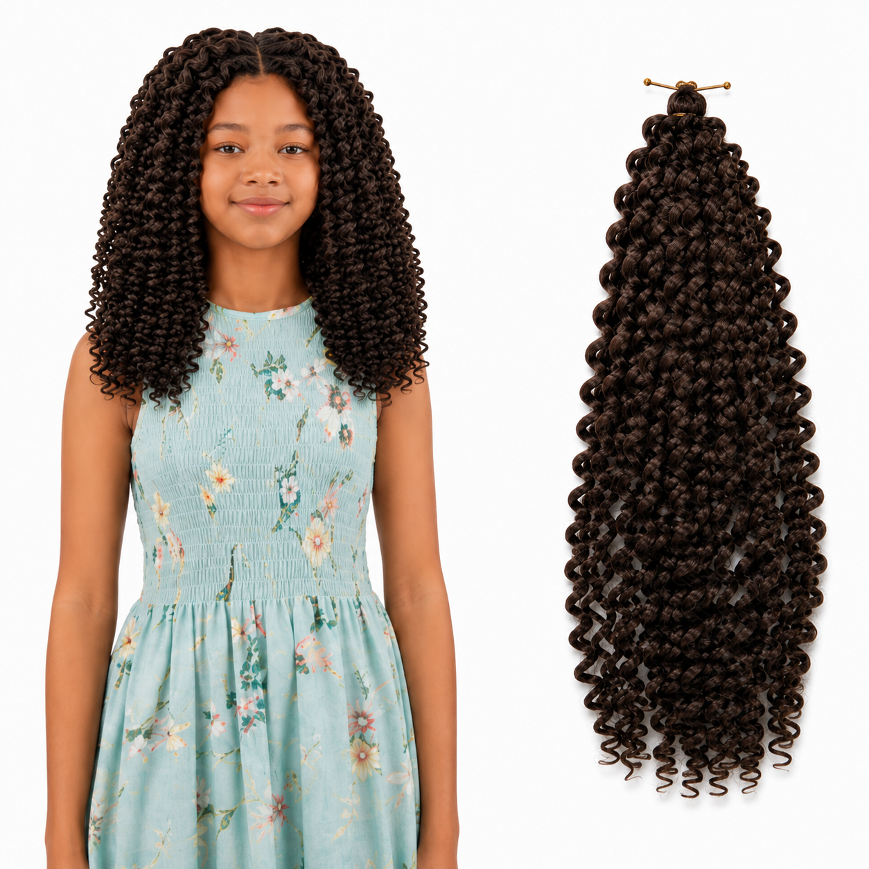Kuknus Synthetic Baby Water Bulk Braids 14"