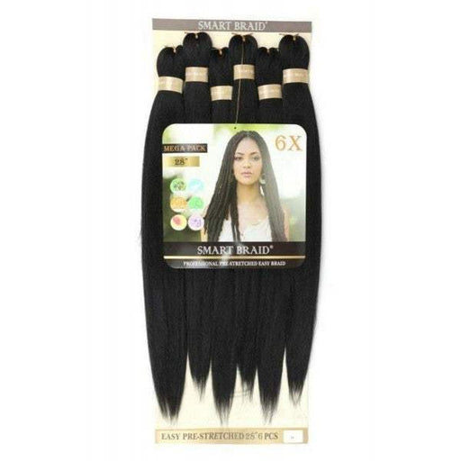 6X Smart Braid pre-stretched 28 inch - Beauty and Hair Supply