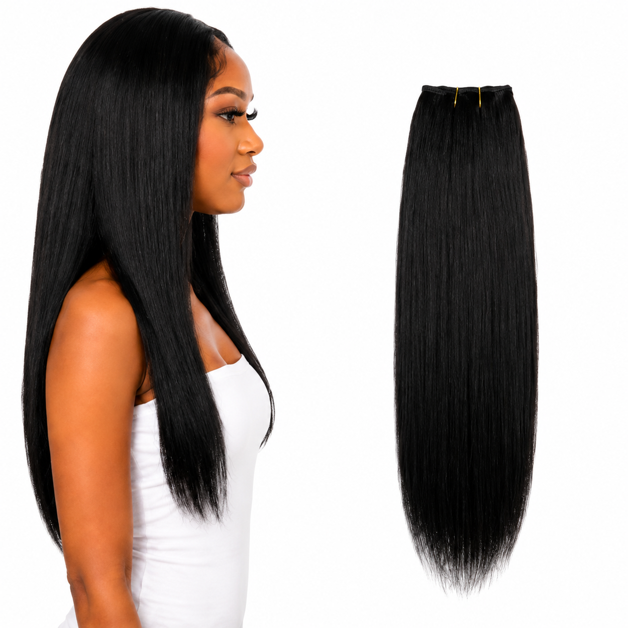 Ei Luxury 100% Unprocessed Virgin human hair Clip-in