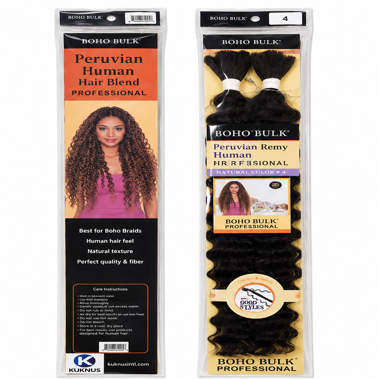 Kuknus Boho Deep Twist Bulk Synthetic Braiding Hair