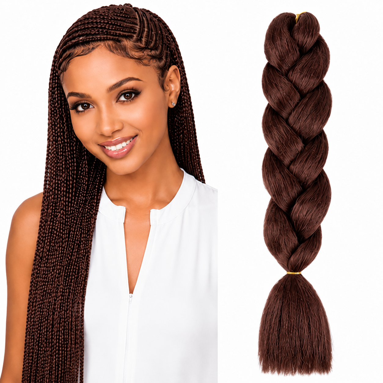 X-Pression Ultra Braids Non-Stretched Kanekalon Braiding Hair 82"