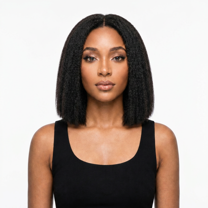 Ei Brazilian 100% Unprocessed Virgin Human Hair Style: Kinky Straight (Natural Color)