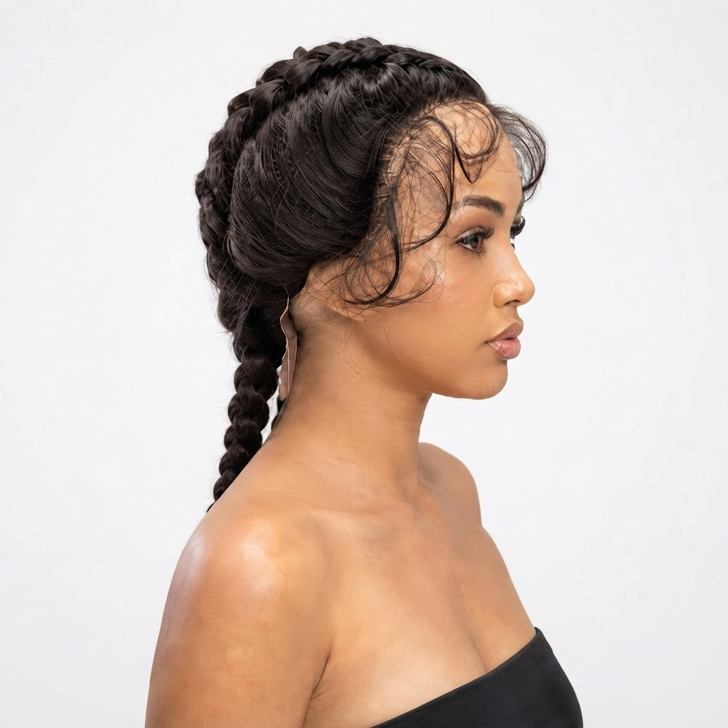 Kuknus Poonam - Synthetic Braids Lace Front Wig