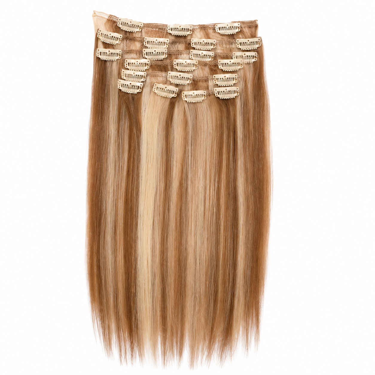 Darbro Doja Silk Press Straight Clip-In Synthetic Hair Extensions 22"