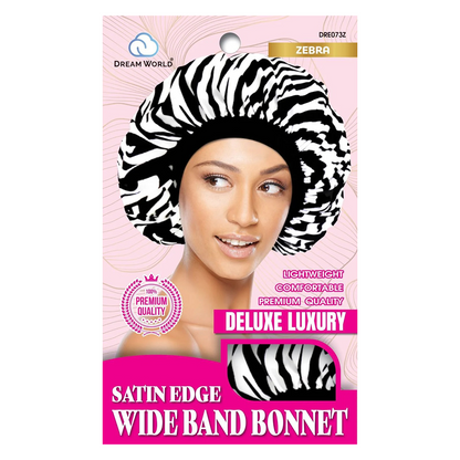 Dream World W-Wide Band Bonnet Satin