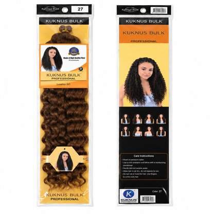 Kuknus Style Deep Twist Bulk Synthetic Braiding Hair