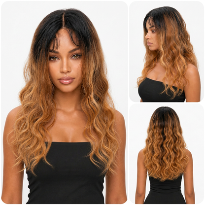 Sleek Spot SP 101 Diamond Light Body Wave Long Synthetic Big Lace Wig