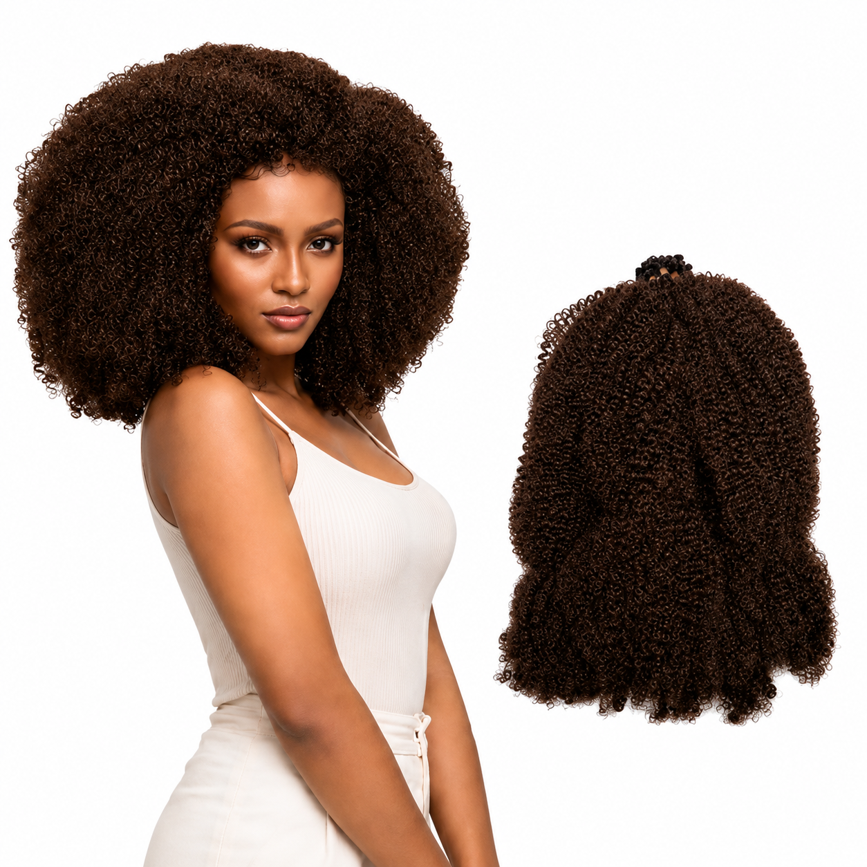 Darbro Doja Synthetic Afro Kinky Bulk 24"