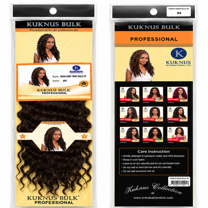 Kuknus Baby Deep Twist Bulk Synthetic Braiding Hair