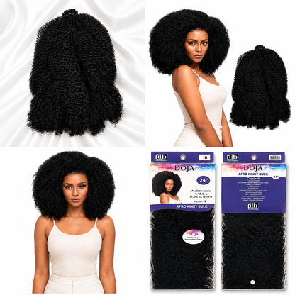 Darbro Doja Style Afro kinky bulk Synthetic Hair 24