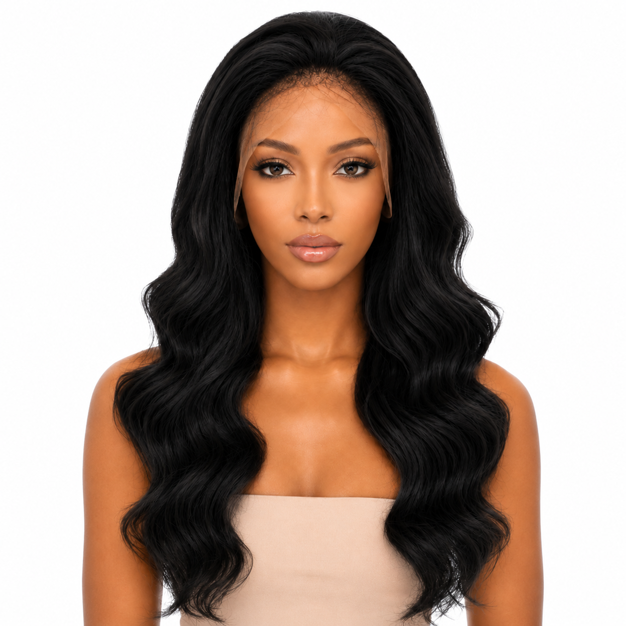 Wiglicious Style Premium Synthetic Honey Front Wig With Natural Baby Hair Line