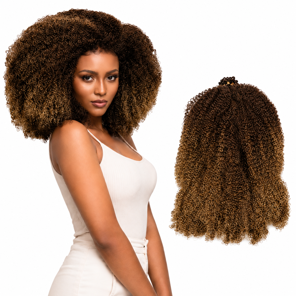 Darbro Doja Synthetic Afro Kinky Bulk 24"
