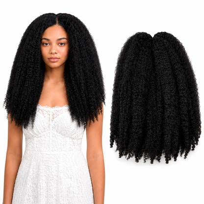 Kuknus Style Baby Marley Braid Bulk Synthetic Hair 14
