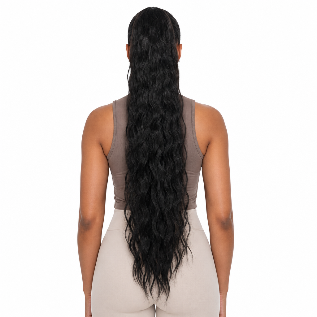 Kuknus Synthetic Peruvian Girl Ponytail 30’’