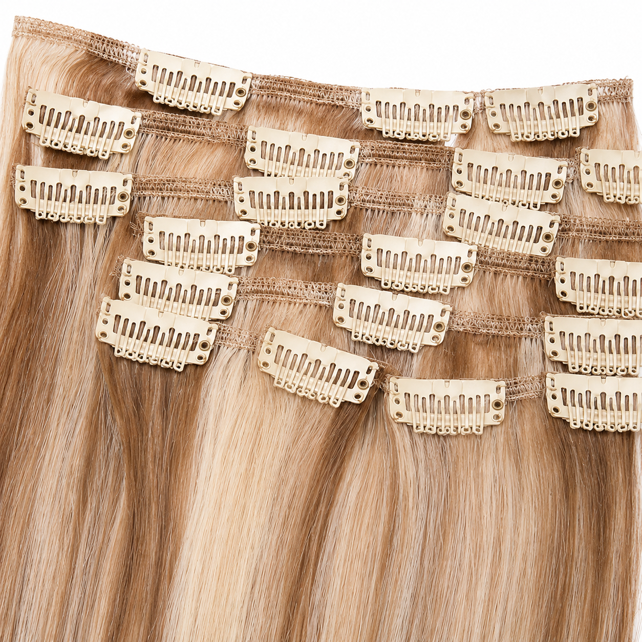 Darbro Doja Silk Press Straight Clip-In Synthetic Hair Extensions 22"