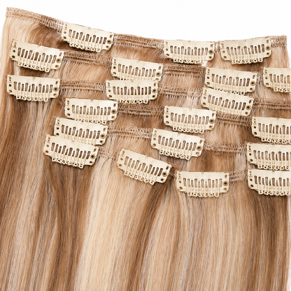 Darbro Doja Silk Press Straight Clip-In Synthetic Hair Extensions 22"
