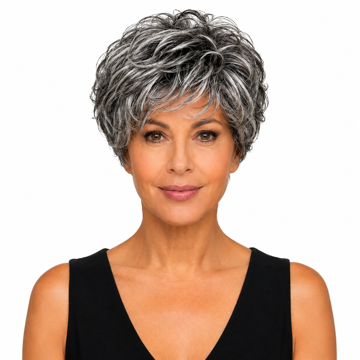 Kuknus Javeeria -  Premium Synthetic Short Curly wig