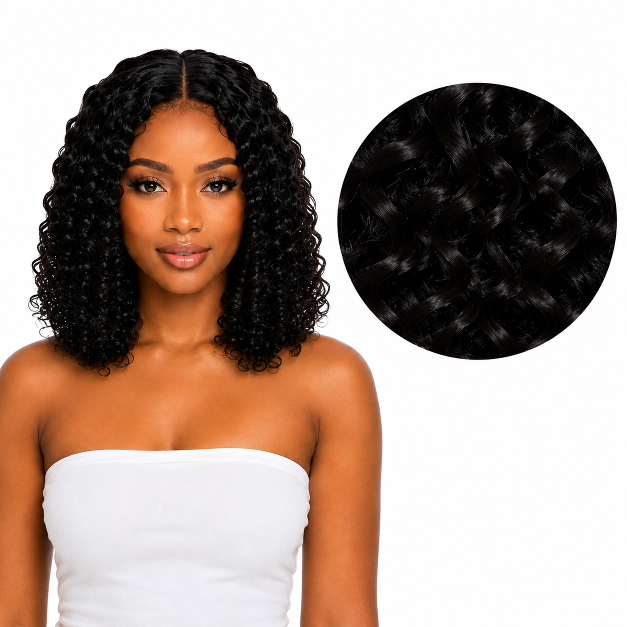 Ei Brazilian 100% Unprocessed Virgin Human Hair Style: Jerry Curl (Natural Color)