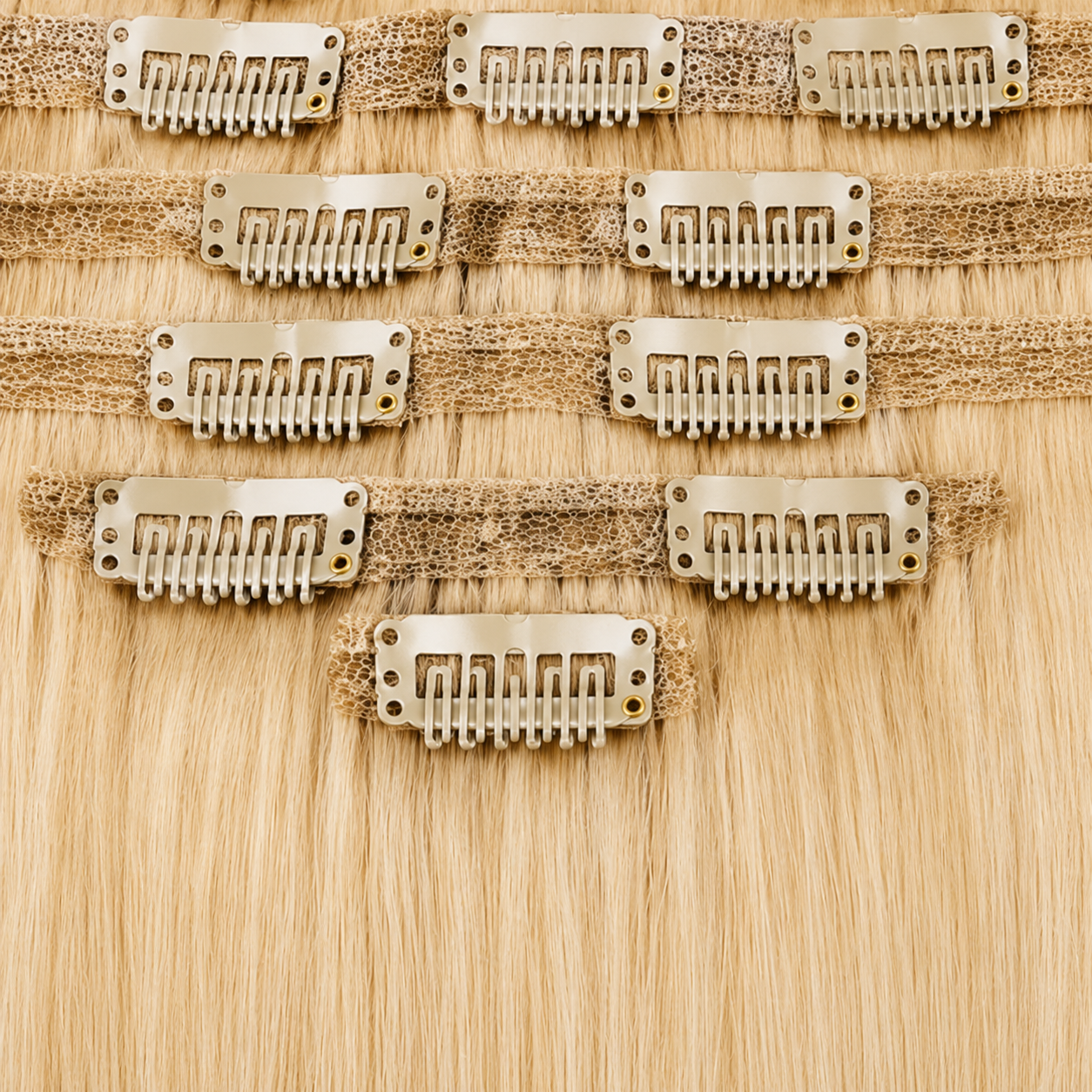Darbro Doja Silk Press Straight Clip-In Synthetic Hair Extensions 18"