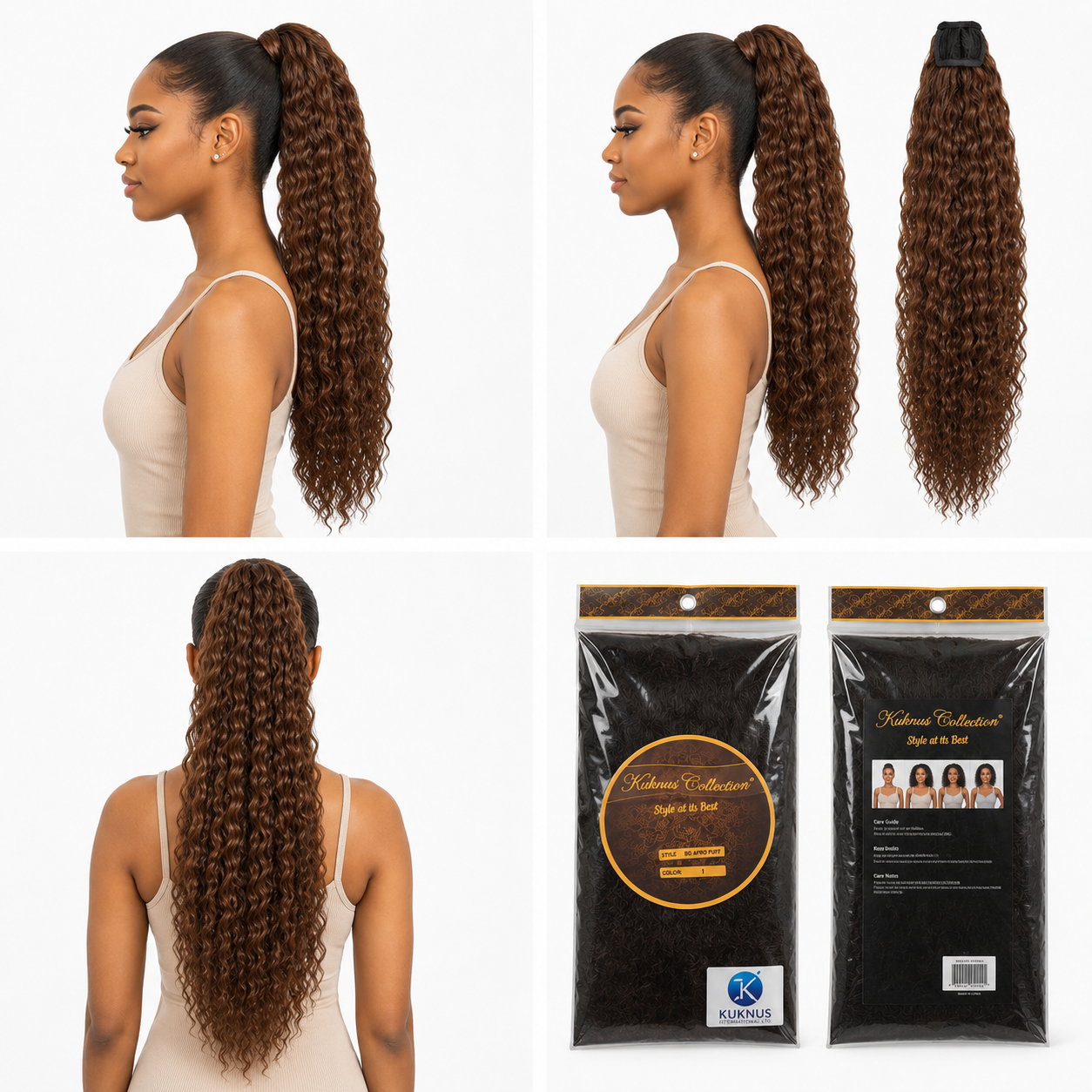 Kuknus Ponytail Style Big Afro Puff