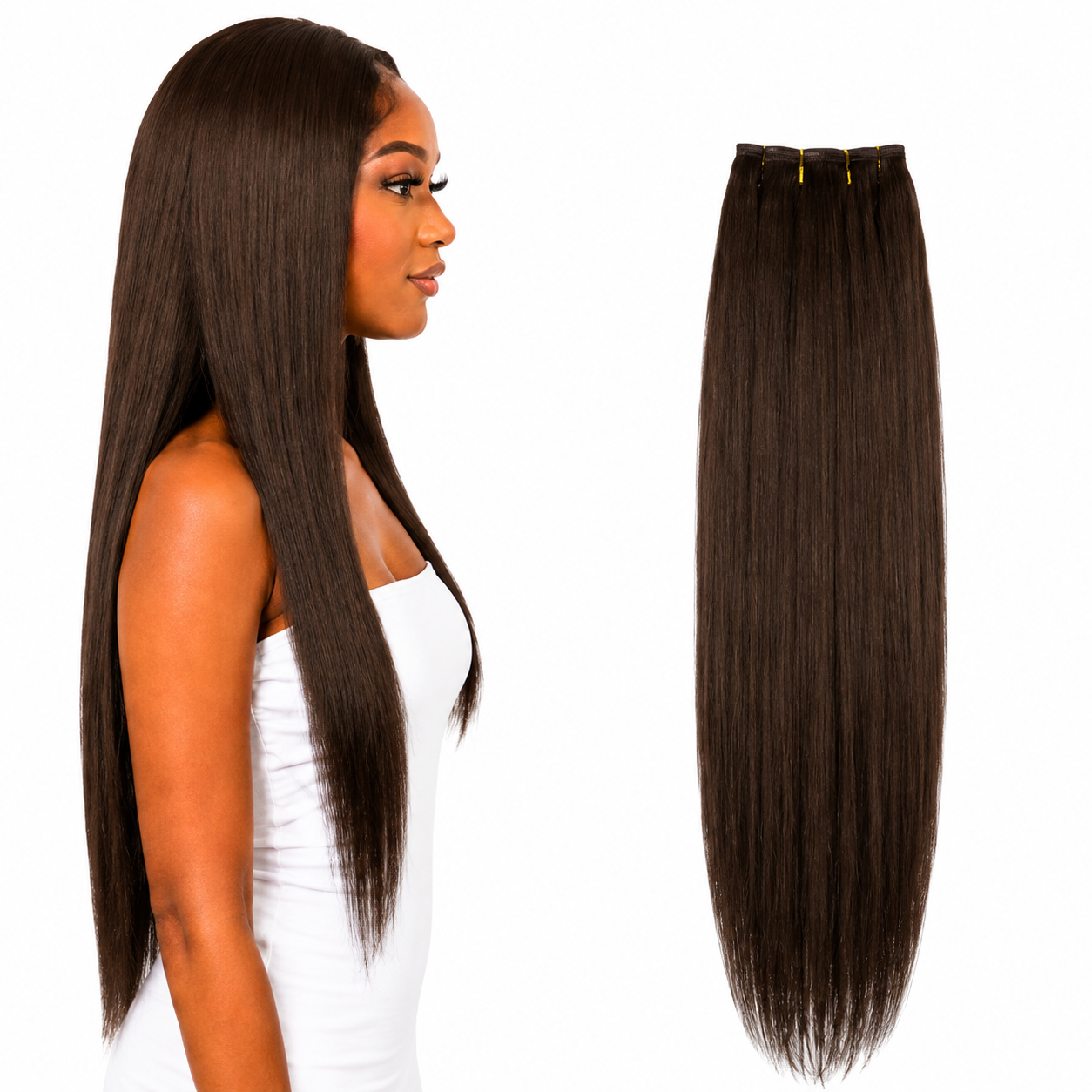 Ei Luxury 100% Unprocessed Virgin human hair Clip-in