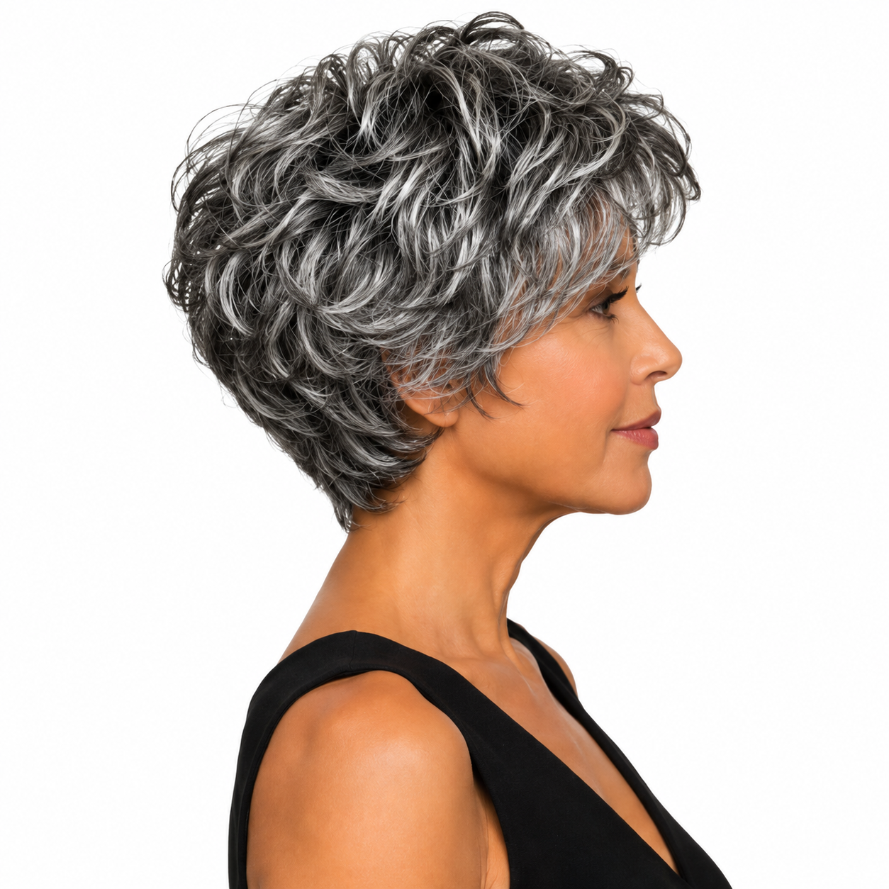 Kuknus Javeeria -  Premium Synthetic Short Curly wig