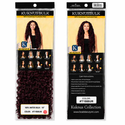 Kuknus Water Bulk Synthetic Braiding Hair, 20"