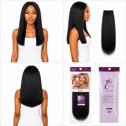 Ei Luxury 100% Unprocessed Virgin human hair Clip-in