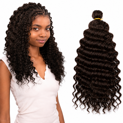 Kuknus Baby Deep Twist Bulk Synthetic Braiding Hair
