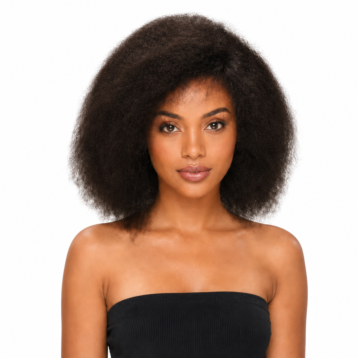 Black Angle Lulu - Synthetic Short Kinky Curly Hair Wig