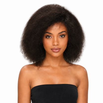 Black Angle Lulu - Synthetic Short Kinky Curly Hair Wig