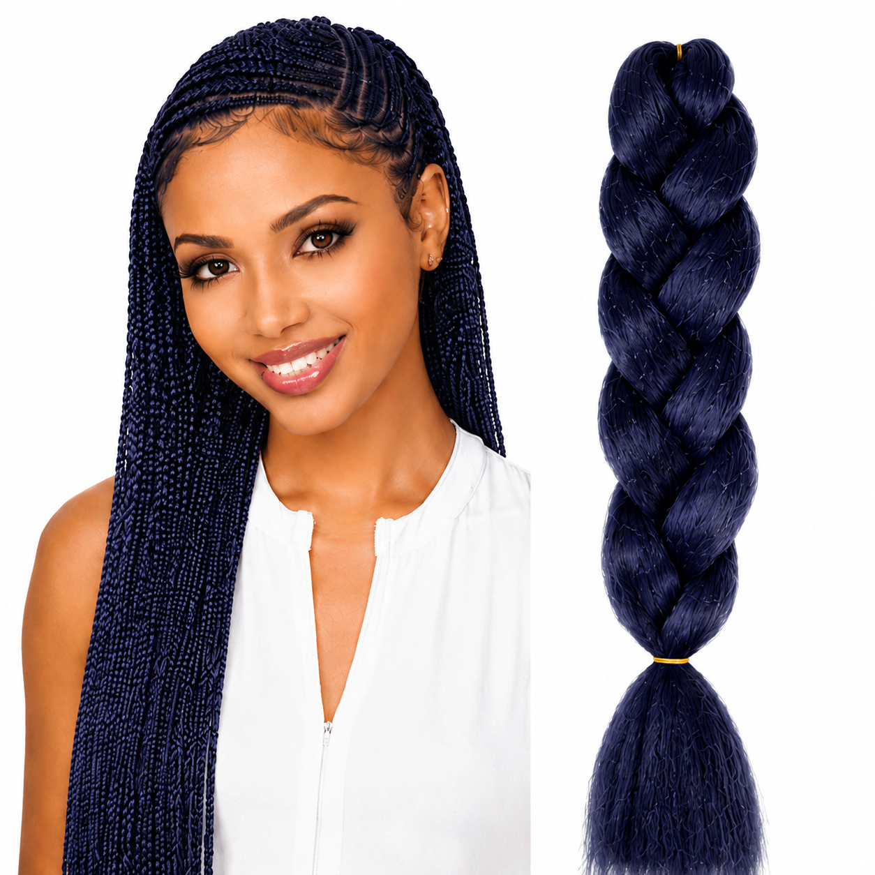 X-Pression Ultra Braids Non-Stretched Kanekalon Braiding Hair 82"