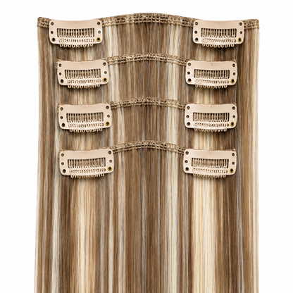 Sleek Synthetic Fashion Idol 101 Clip-In Hair Extensions 18"