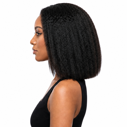 Ei Brazilian 100% Unprocessed Virgin Human Hair Style: Kinky Straight (Natural Color)