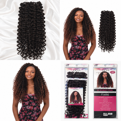 Darbro Doja 3X Shirley Curl Bulk Hair Extensions
