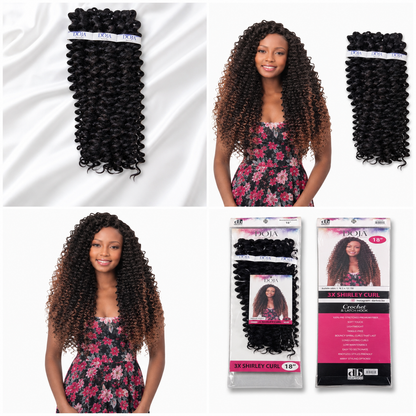 Darbro Doja 3X Shirley Curl Bulk Hair Extensions