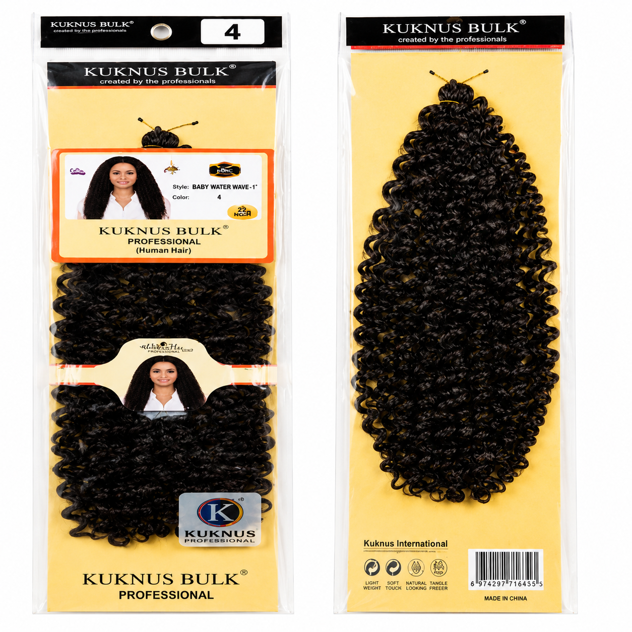 Kuknus Baby Water Bulk Synthetic Braiding Hair
