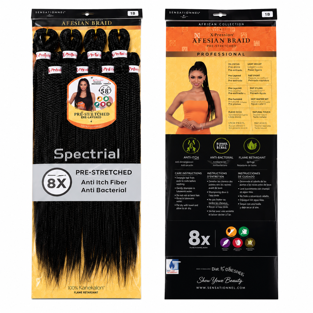 Kuknus Braids 8x Value Pack Pre-Stretched 26"