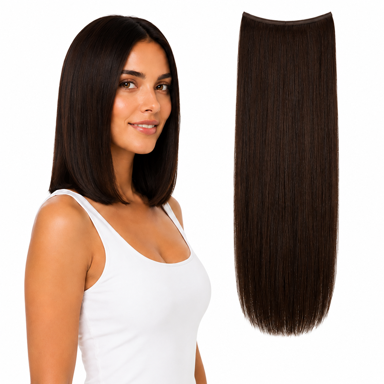 Ei Luxury 100% Human Hair 7 Pcs Clip-in Extensions 14"