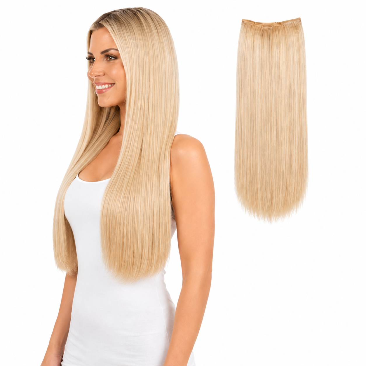 Ei Luxury 100% Human Hair 7 Pcs Clip-in Extensions 22"