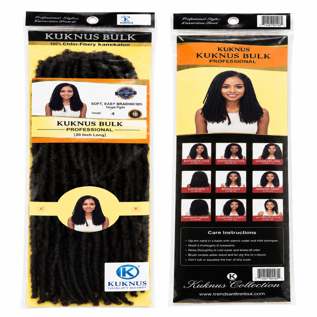Kuknus Baby Dread locks Bulk Synthetic Braiding Hair