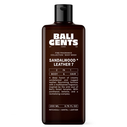 Bali Curls Gents Bodywash Sandalwood Leather 7 200ml