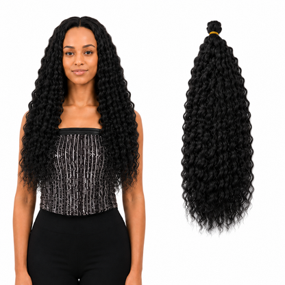 Kuknus Brazilian Bulk Synthetic Braids Hair 20"