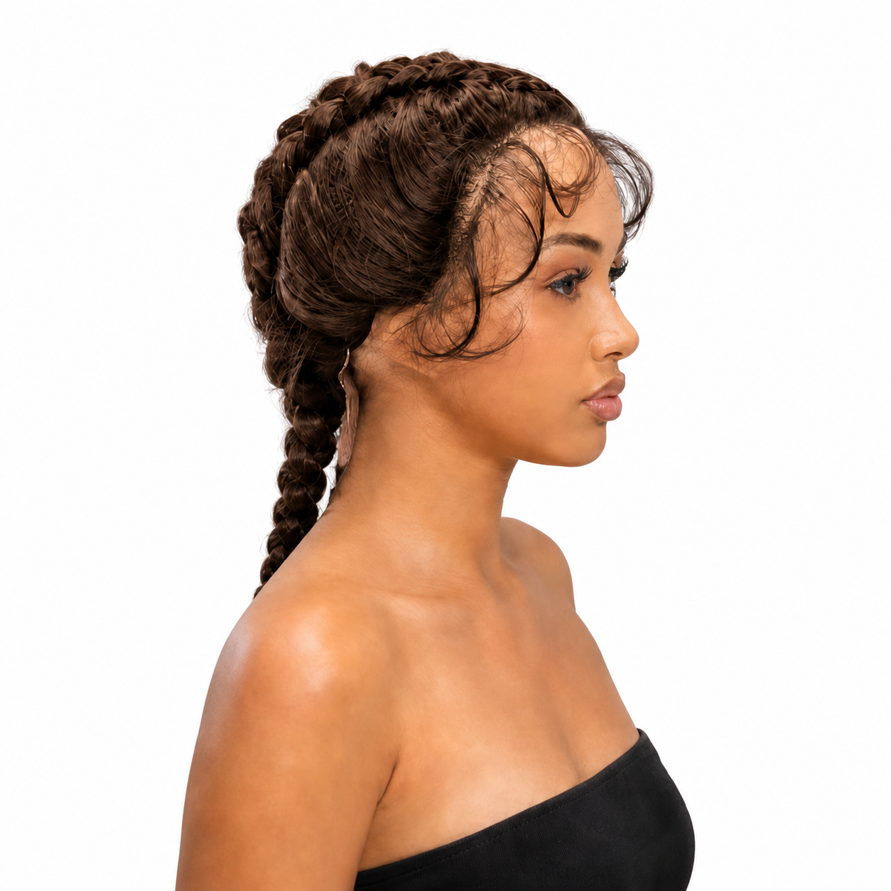 Kuknus Poonam - Synthetic Braids Lace Front Wig