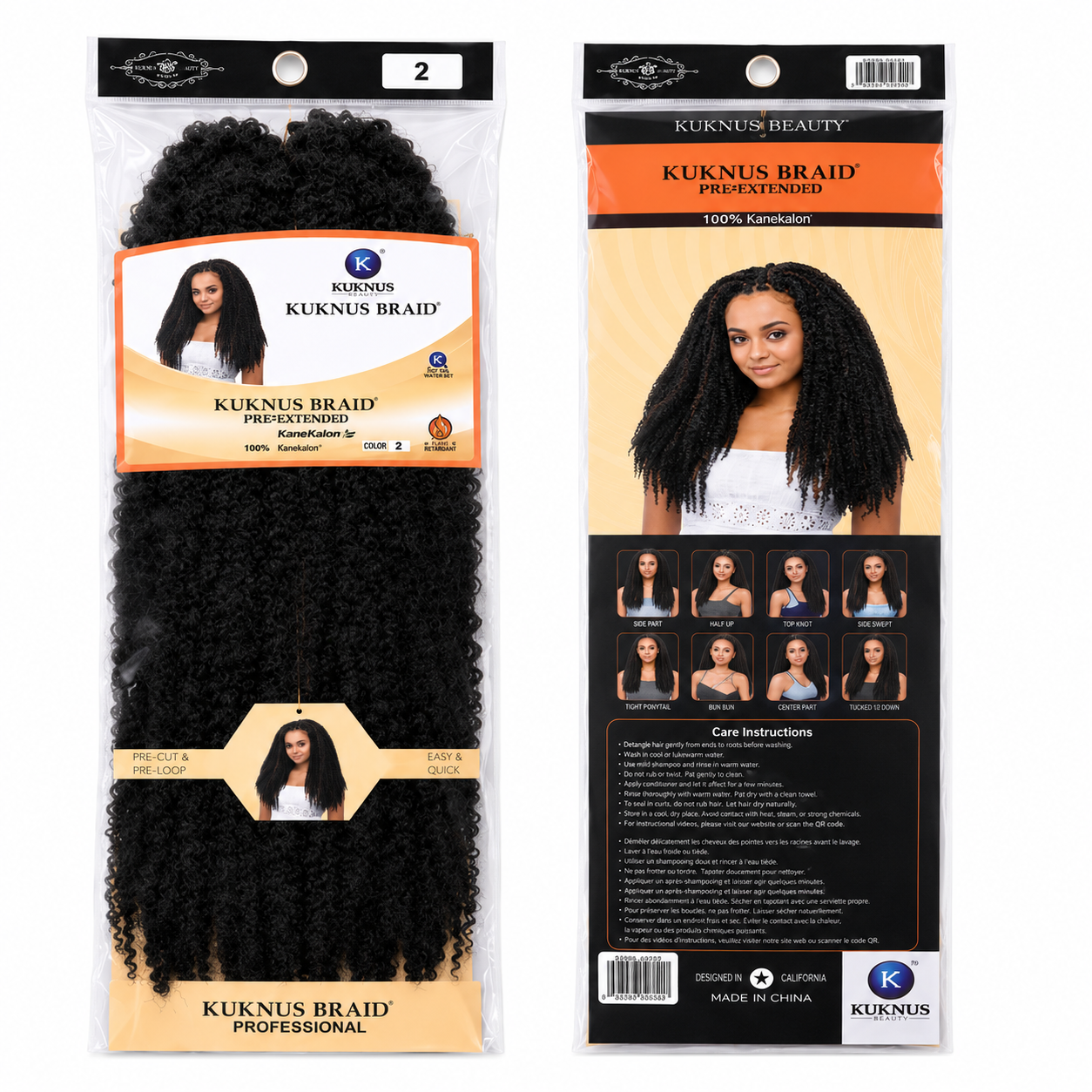 Kuknus Style Marley Braid Bulk Synthetic Braiding Hair 20
