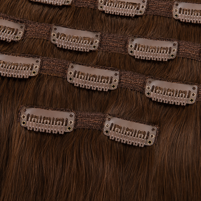 Darbro Doja Synthetic Silk Press Straight Clip-In Hair Extensions 22"