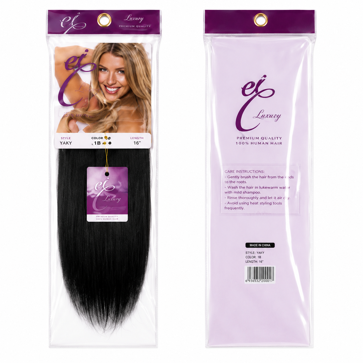 Ei Luxury 100% Unprocessed Virgin human hair Clip-in
